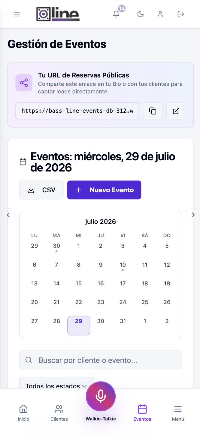 Inventario de Sonido y Equipos